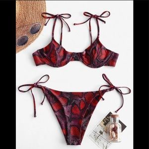 ZAFUL snake print bikini